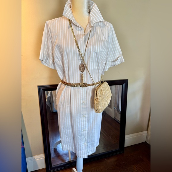 Old Navy Dresses & Skirts - Striped White Shirt Dress